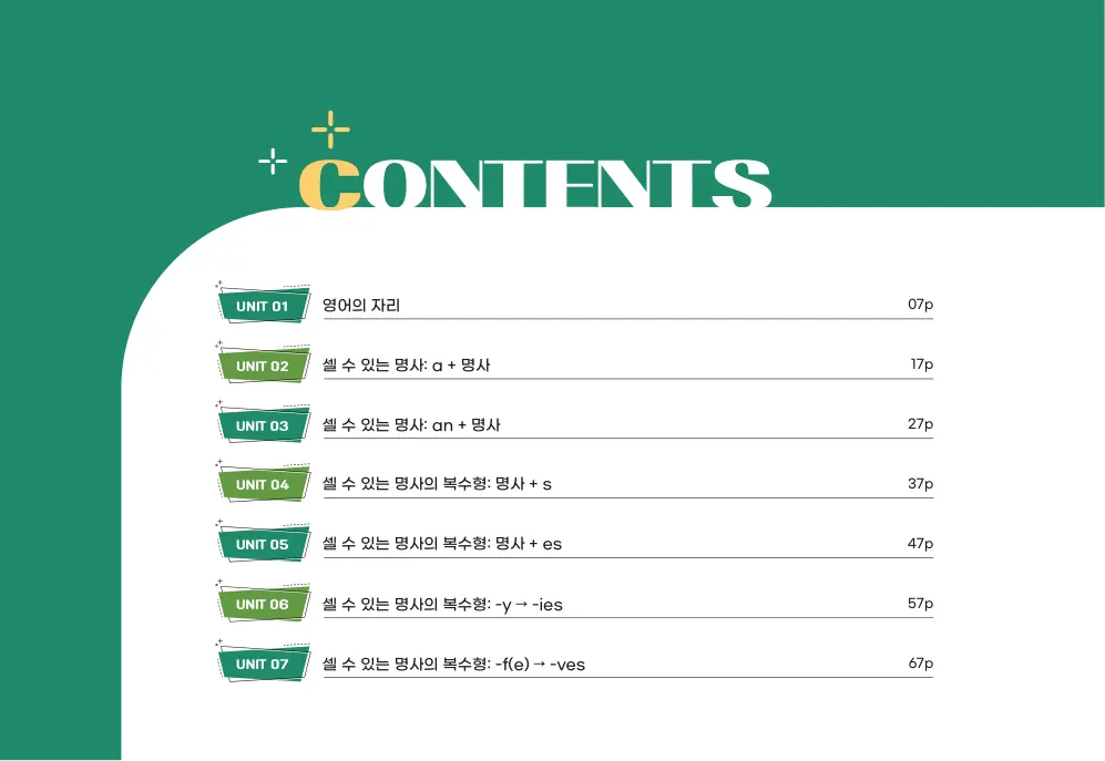 저절로그래머&라이팅 1 목차